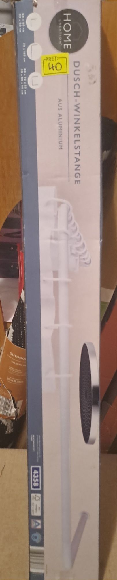 Bara pentru perdea dus pe colt