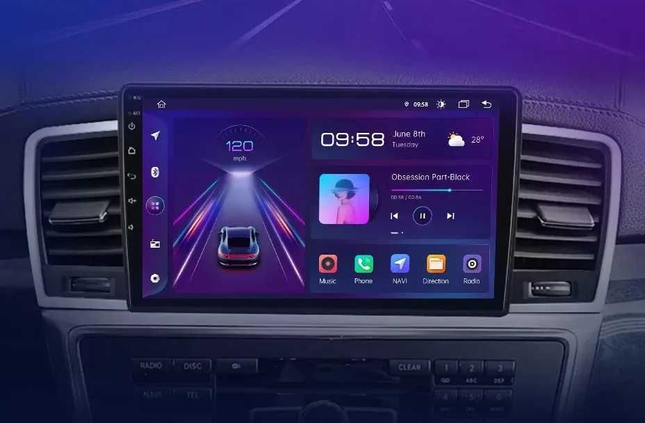 Navigatie Dedicata Mercedes ML W166 (2011-2015),Bluetooth,Wifi,Carplay