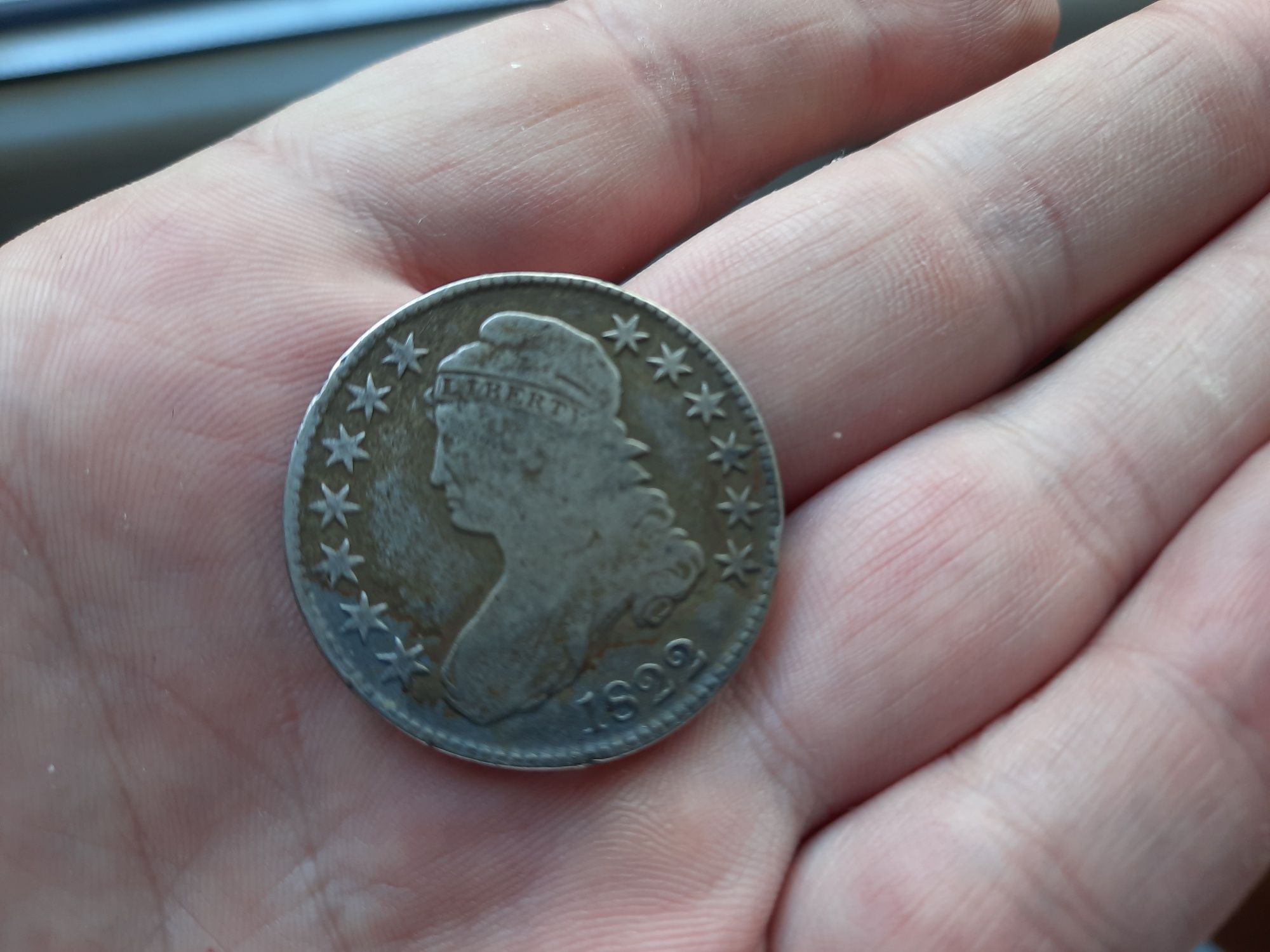 Moneda veche USA 50 C 1822