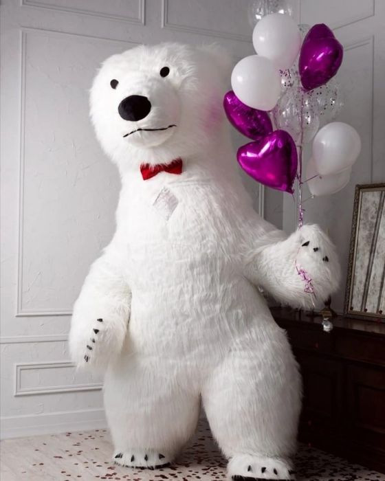 Поздравления от Белого Мишки Зефира