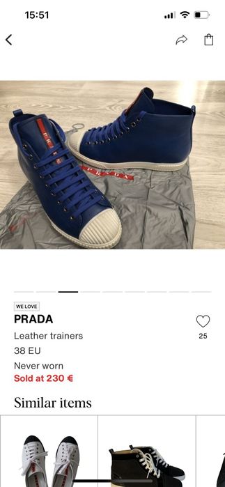 Teniși Prada autentici 36/37