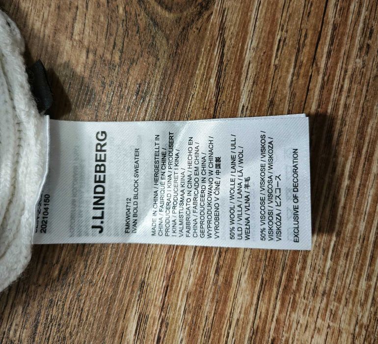 J Lindeberg Оригинален мъжки пуловер Размер М