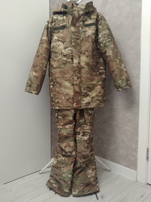 Бушлат+ватники (MultiCam). Утепленные куртка и брюки камуфляжной расцв