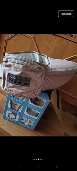 Marsupiu Mavio roz cu scăunel