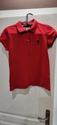 Дамска червена тениска USPA