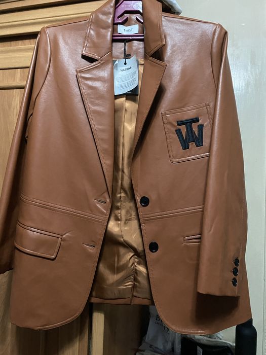 Пиджак женский кожанный