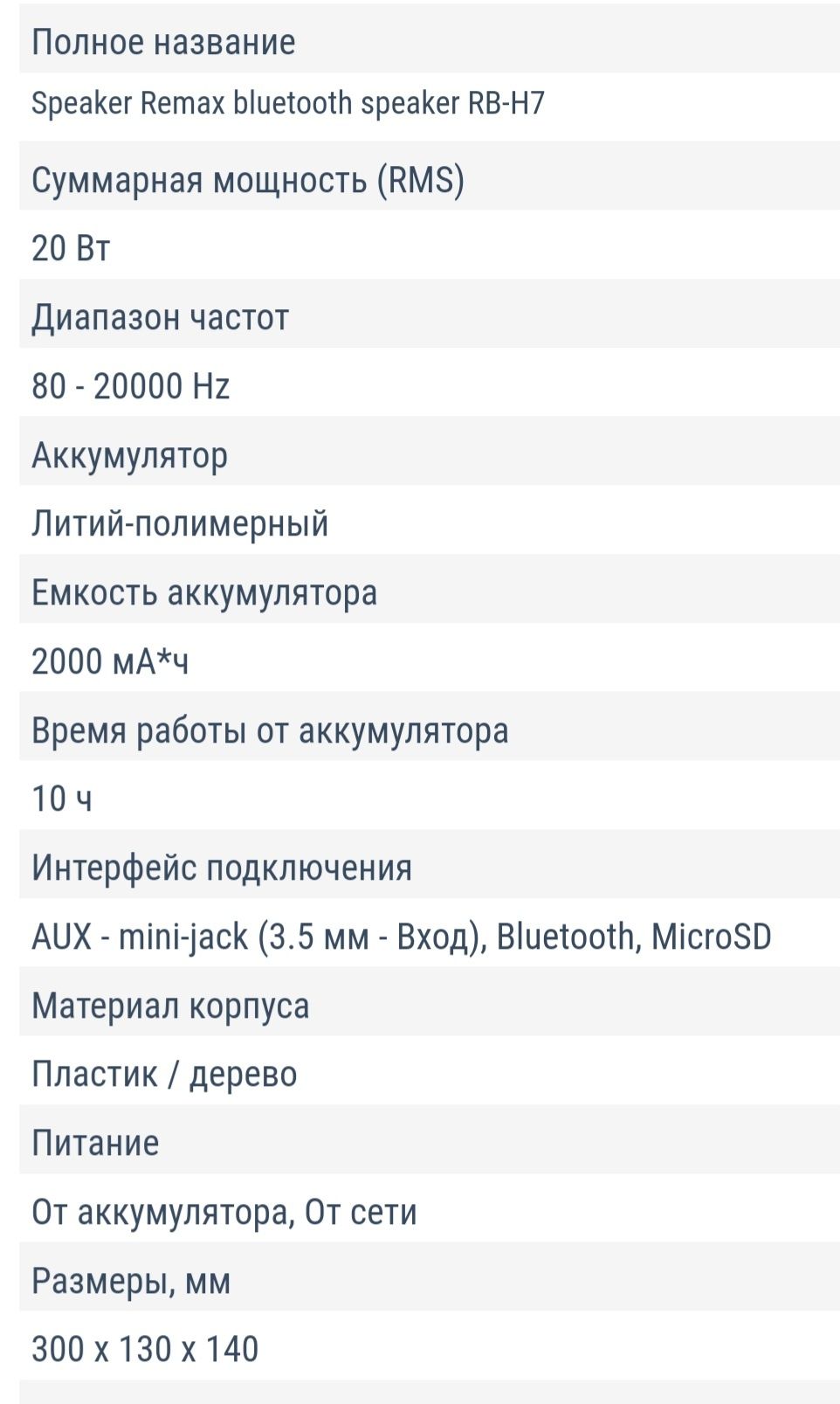 Продаю колонку REMAX RB-H7