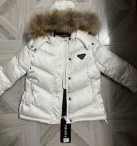 Новая зимняя (детская) куртка на девочку, на рост 86-110 см, Prada