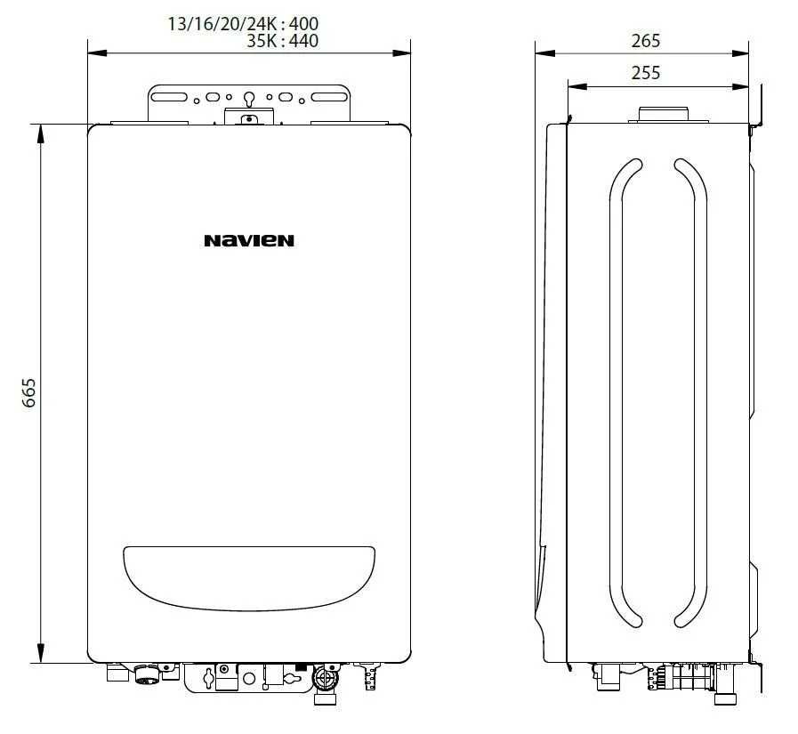 На 350 кв Газовый котел Navien Deluxe S 35K + Дымоход