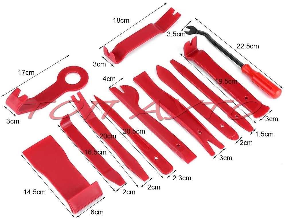 Инструменти 14 Части Комплект Разглобяване Интериор Тапицерия Кола