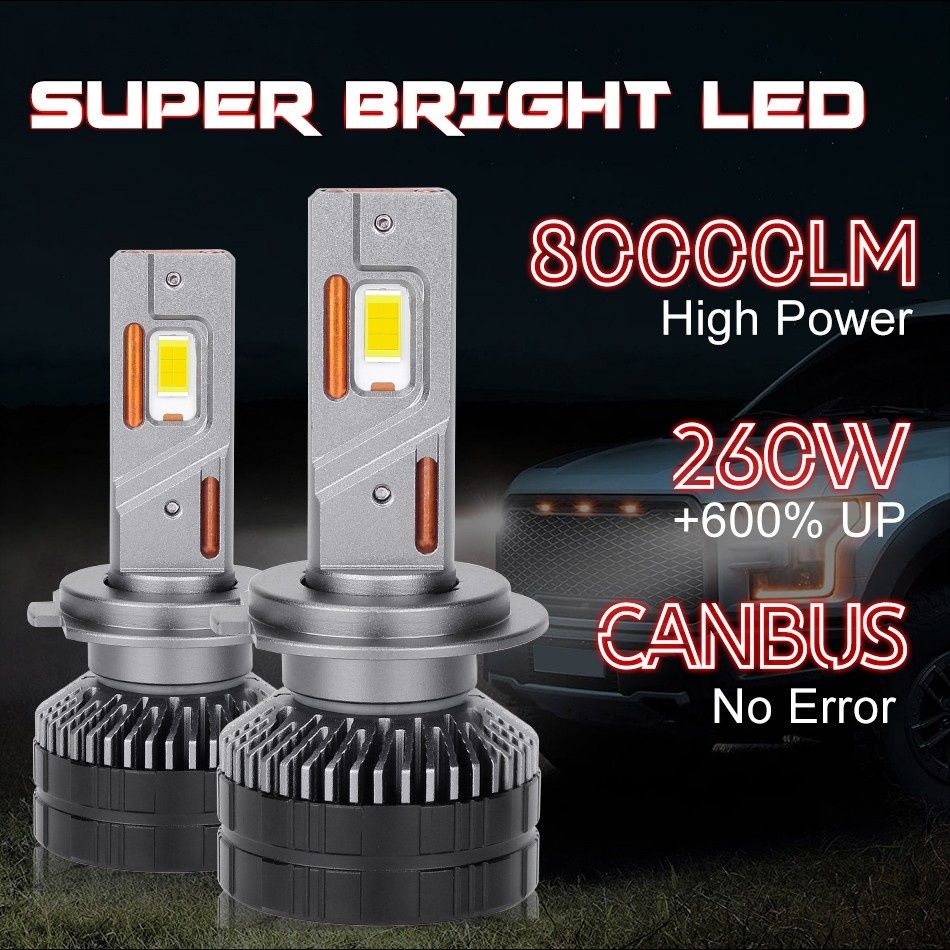 Лед крушки H7 LED с Canbus 6000k