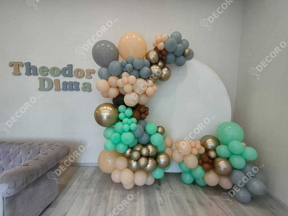 Panou foto baloane botez, aniversare - Decor Baloane