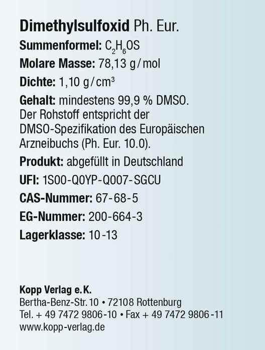 Dimetil sulfoxid (DMSO) 99.9%, 1000 ml