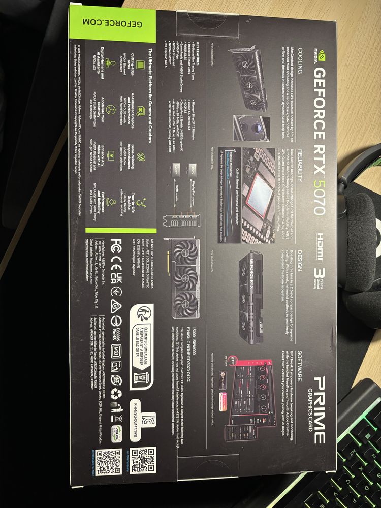 VAND/SCHIMB RTX5070 Asus Prime OC 12GB