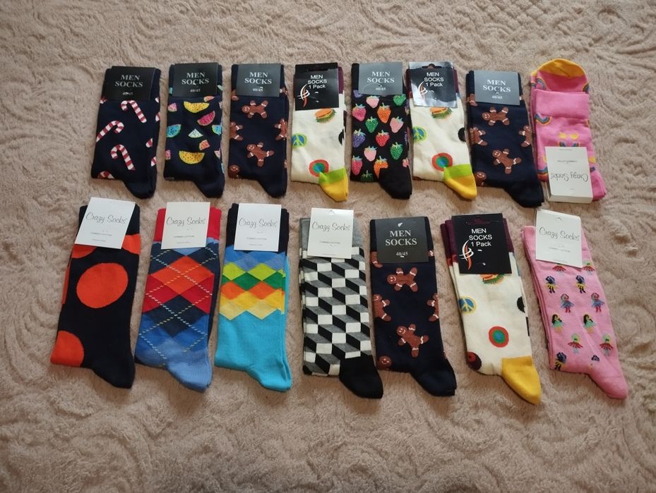 Лот от 15 бр. нови чорапи мъжки