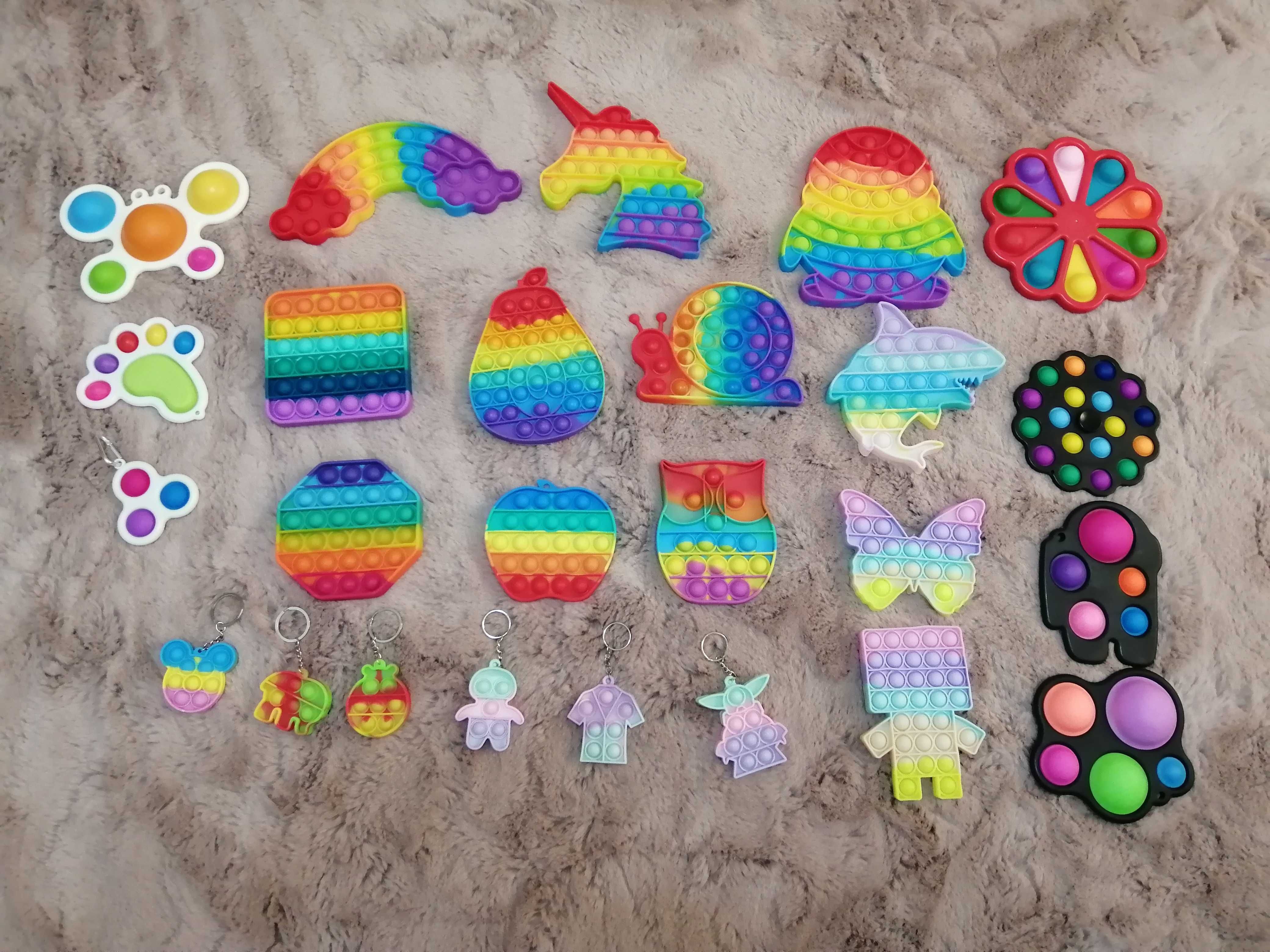 25 Pop ituri, Dimple, Fidget Toy, Simple Dimple, Crab, Multicolor