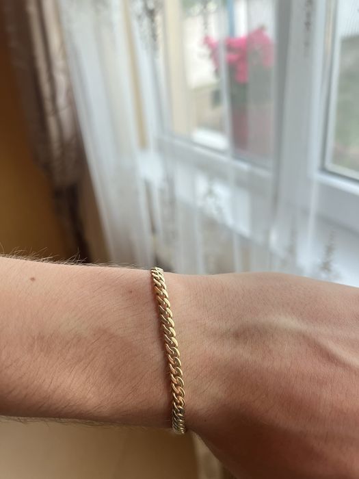 Bratara din aur 14k,tip cuban
