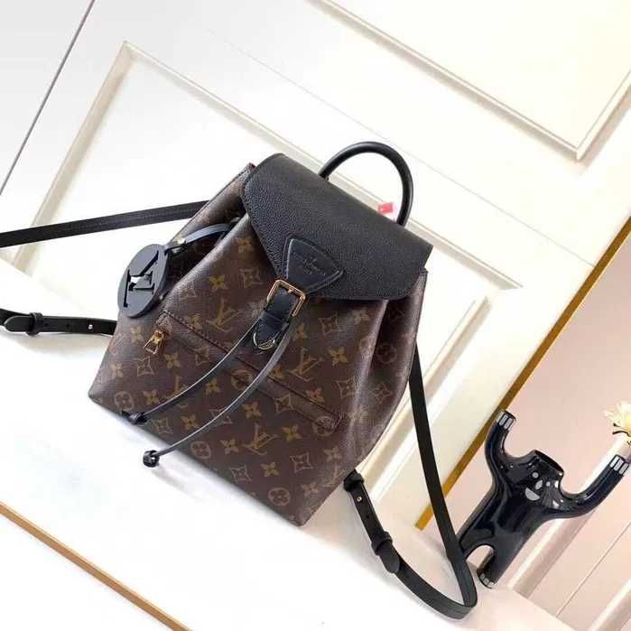 Rucsac nou elegant Louis Vuitton Monogram din piele de vițel autentică