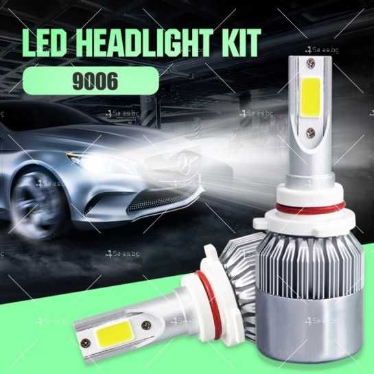 LED крушки H1, H7, H11 или 9012 (HIR2)тип с вентилатор 6000К 10000 lum