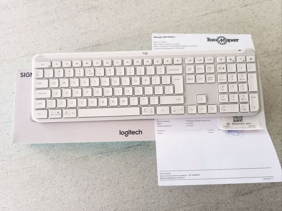 Клавиатура Logitech MK 950 WHITE НОВА с Гаранция 2год.