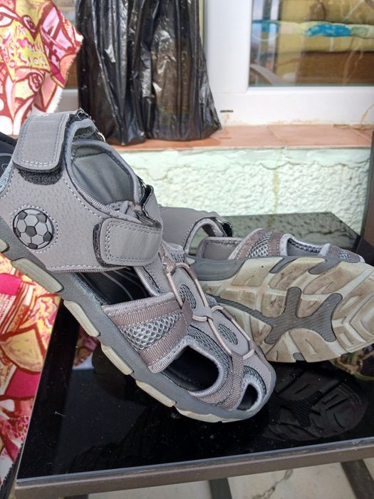 Сандали спиртни,  тип  маратонки,  сиви