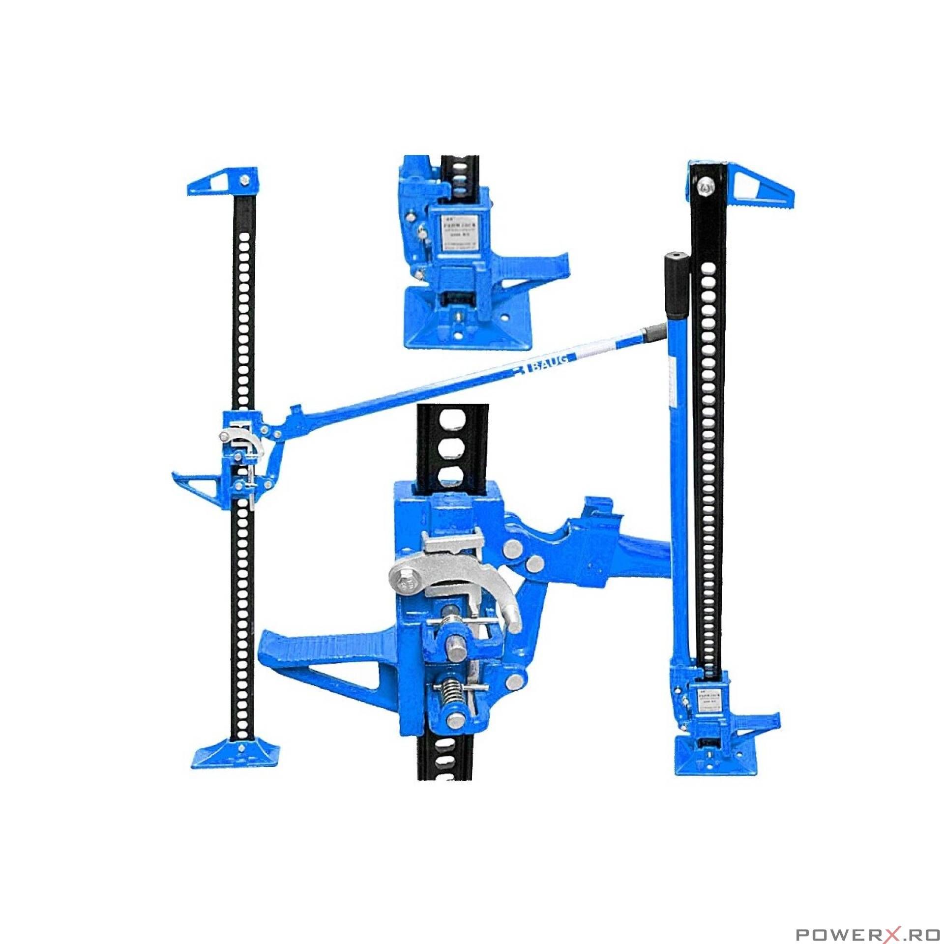 Cric mecanic tip off-road capacitate 48" 3 tone, dimensiuni ridicare