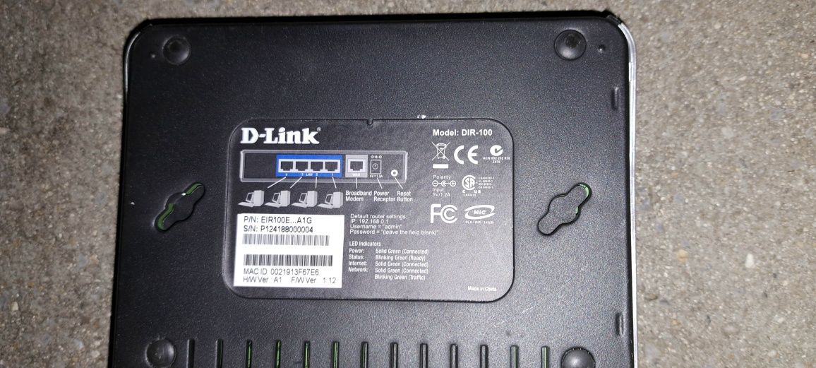 D-LINK Dir-100 кабелен рутер