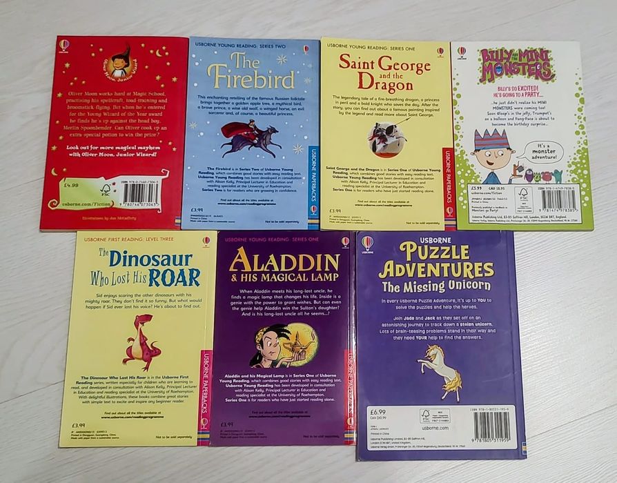 Pachet 7 carti Usborne Young Reading - limba engleza