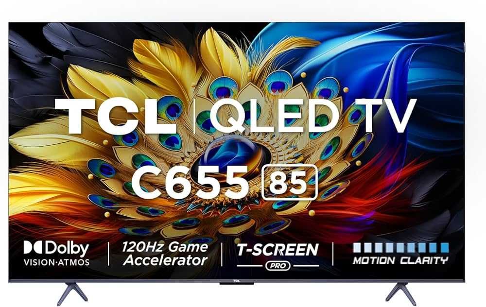 Телевизор TCL 85 C655 QLED Google tv «Со склада» доставка бесплатный