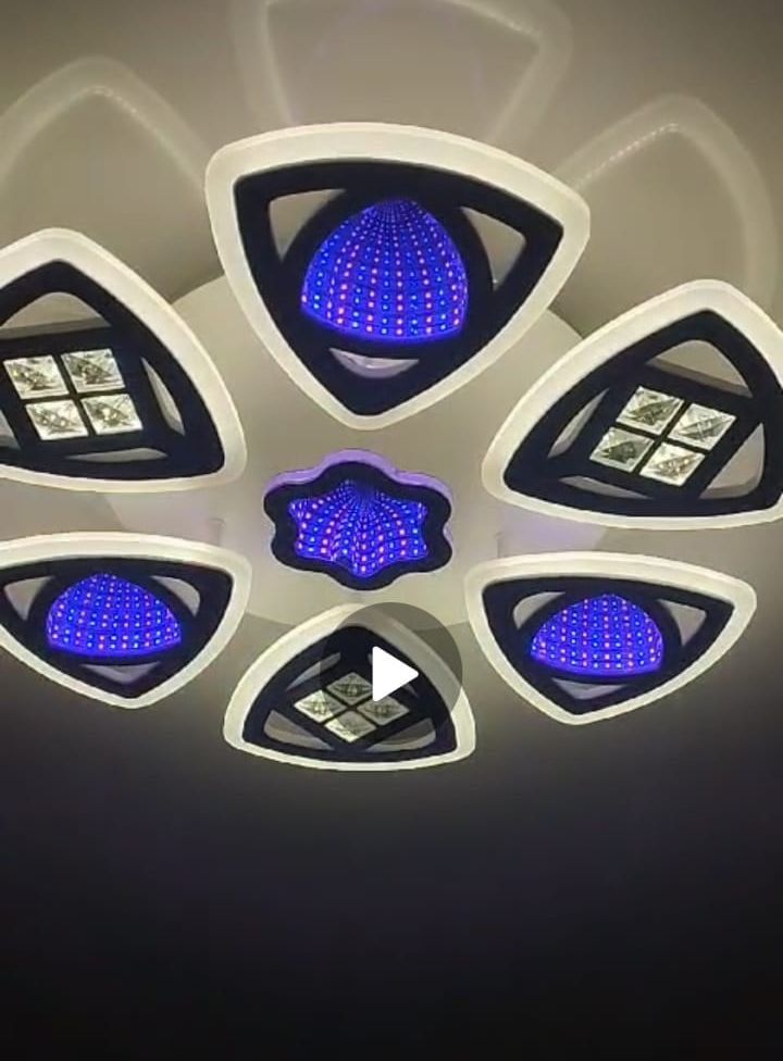 LED люстра 50*50 размер