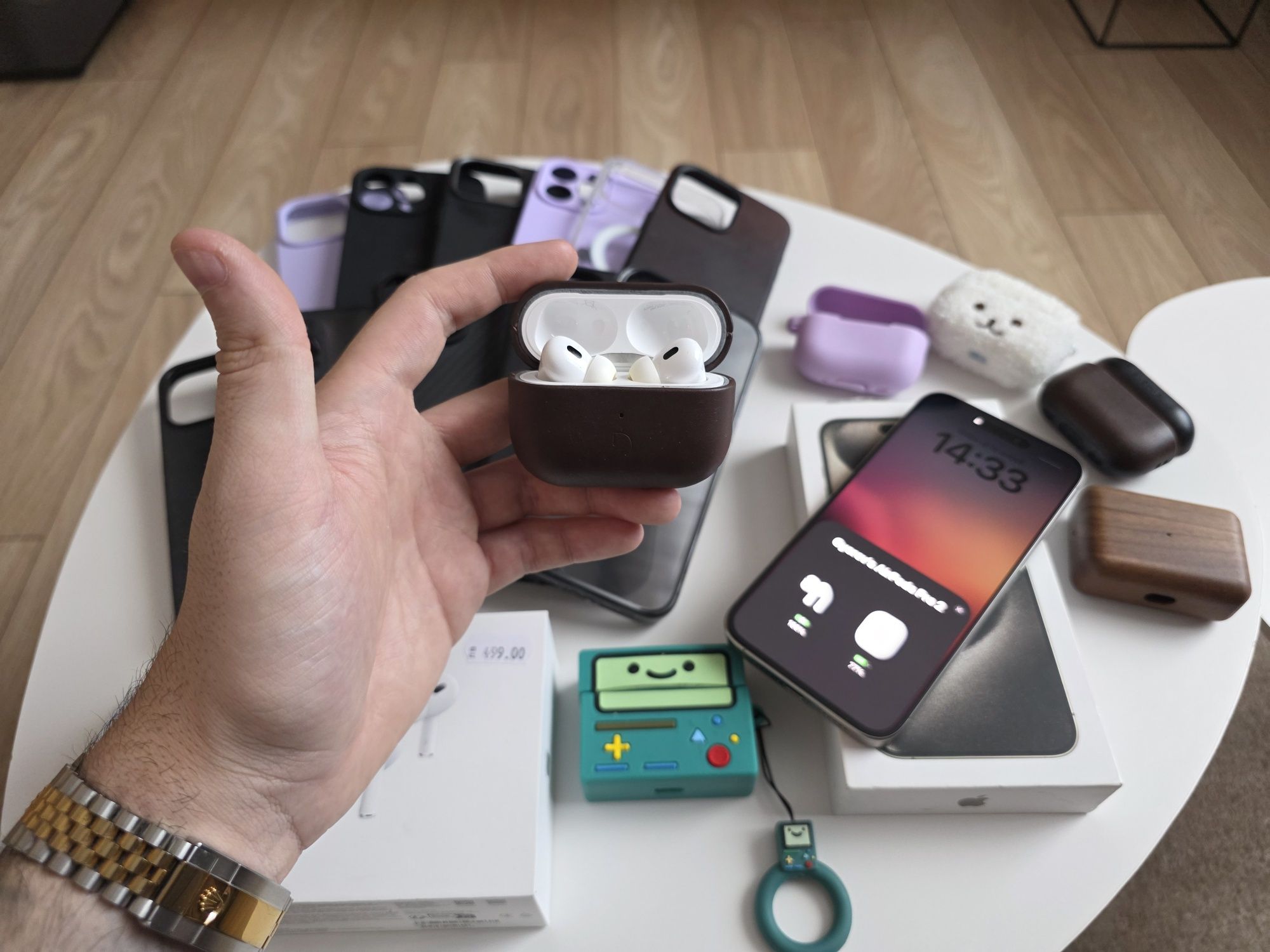 Гаранция! iPhone 15 Pro Max + Airpods Pro 2