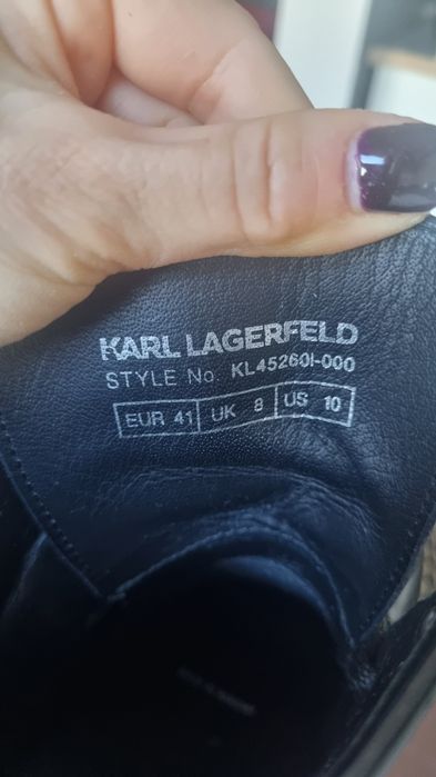 Karl Lagerfeld естествена кожа N41  боти