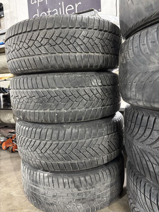 4бр оригинслни 17 ки Ауди А4 5х112 ет45 7,5ж с зимни гуми 225/45