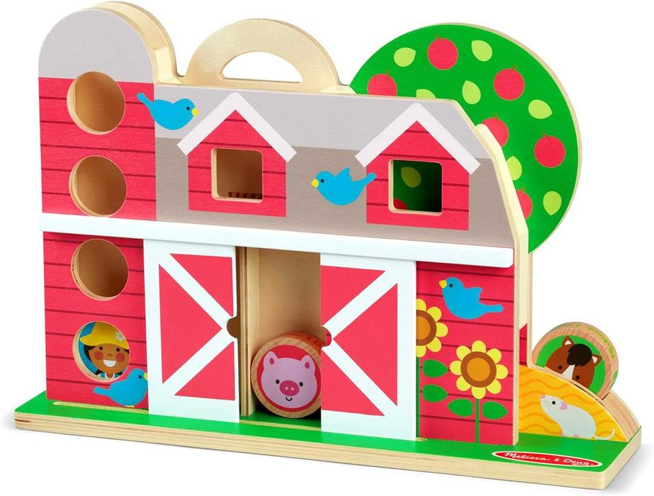 Дървена играчка Ферма с животни GO Tots плевня Melissa & Doug