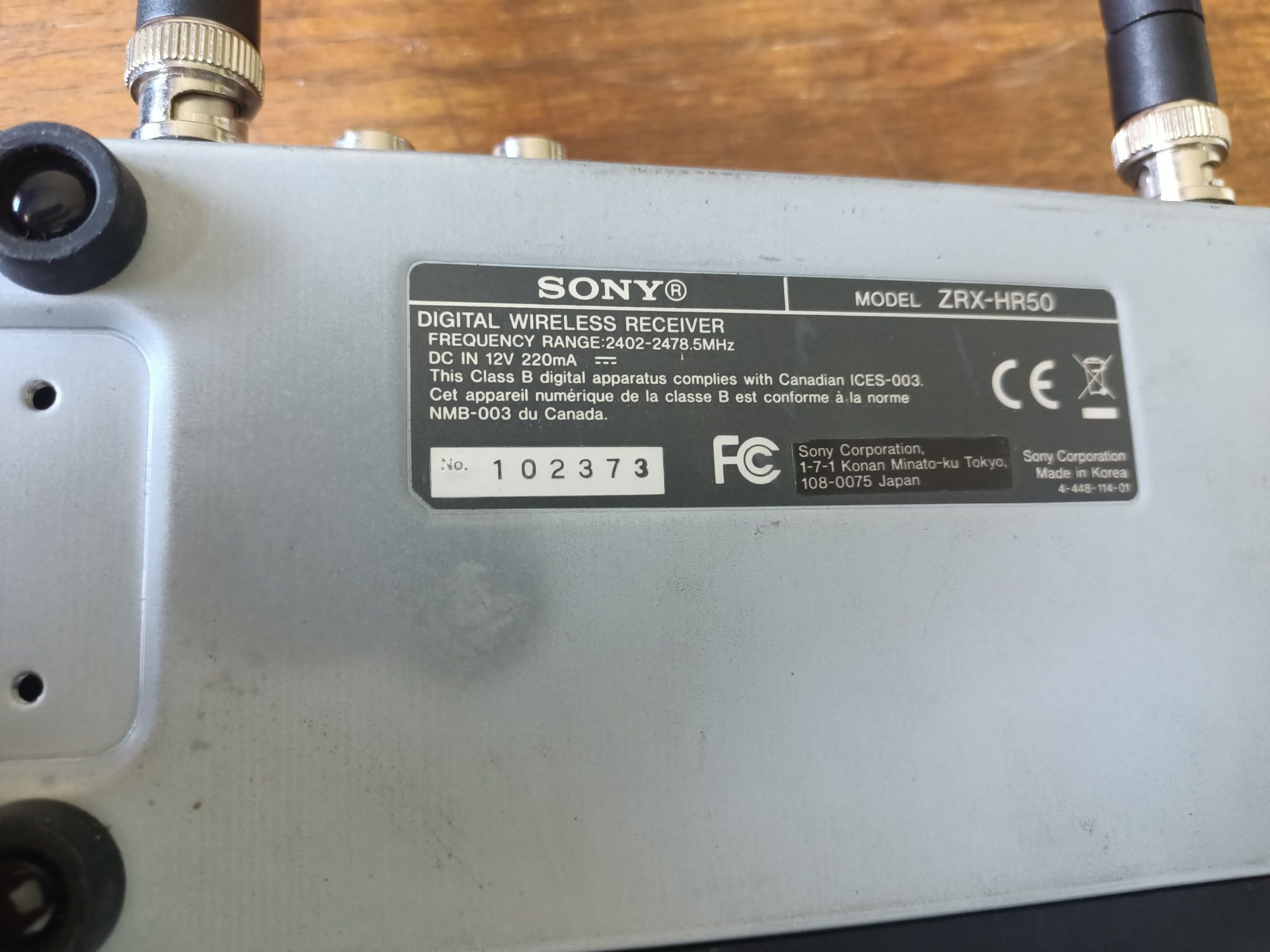 Microfon sony zrx hr 50