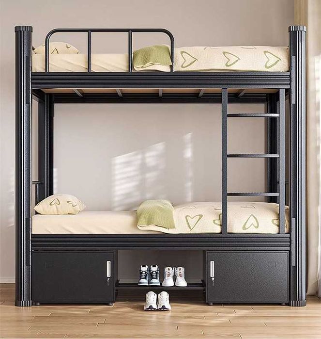 Усиленная металлическая кровать 2 яруса, до 500 кг