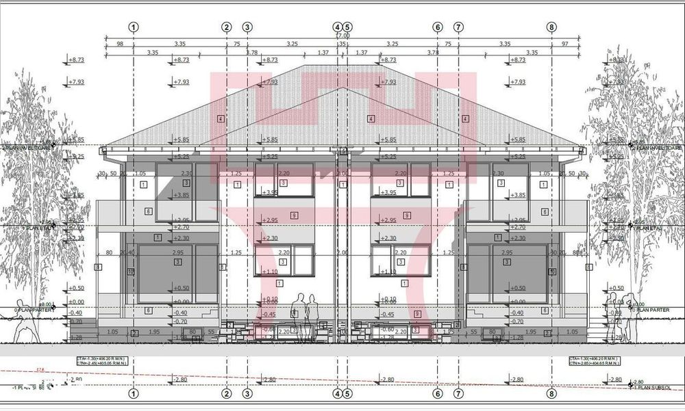 Casa duplex in constructie Dambul Rotund 207mp 350teren utili cu garaj