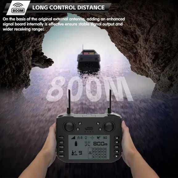 Лодка за Захранка V080 2025 New 800M 3KG 180 GPS Point Auto Return GPS