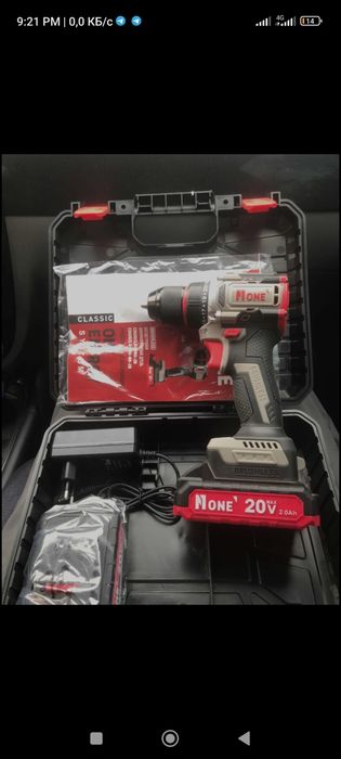 Янги Ишлателмаган

- Batareya kuchlanishi: 20 V

- Batareya turi: