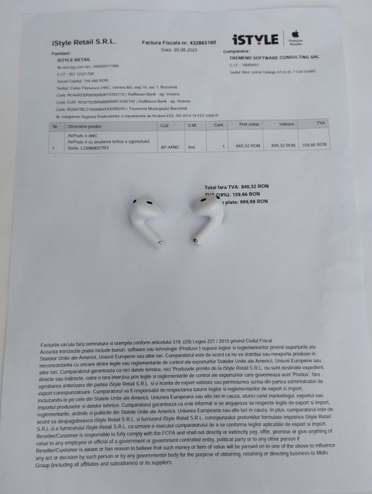 AirPods 4 (ANC) - Noi - Cadoul Ideal - Urgent