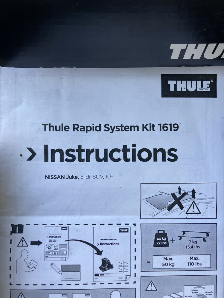 Kit Thule 1619 Nissan Juke