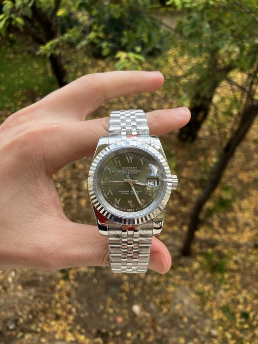 Seiko Mod Arabic Dial NH35 Jubilee Автомат Самонавиващ