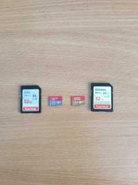 Card de memorie SD San Disk Ultra 32 GB, card micro-SD San Disk Extrem