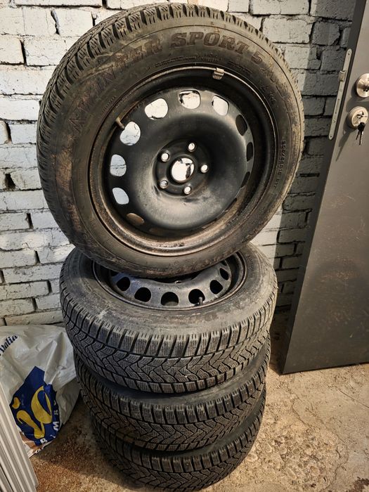 205/55/16 джанти + зимни гуми 5х112, 57.1 за VW, Skoda,