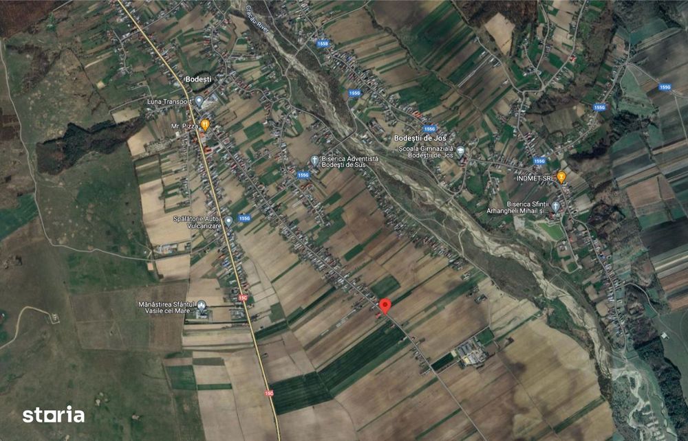 Teren Intravilan / 7200mp / 22m Front Stradal / Strada Almas, Bodesti