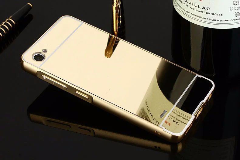 Husa / Bumper aluminiu + spate Oglinda pt. Lg G5, Lg Q6, Meizu Pro 6