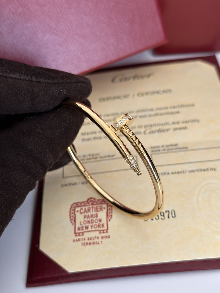 Brățară Cartier Juste un Clou 19 Gold 750 Diamond cu Cutie