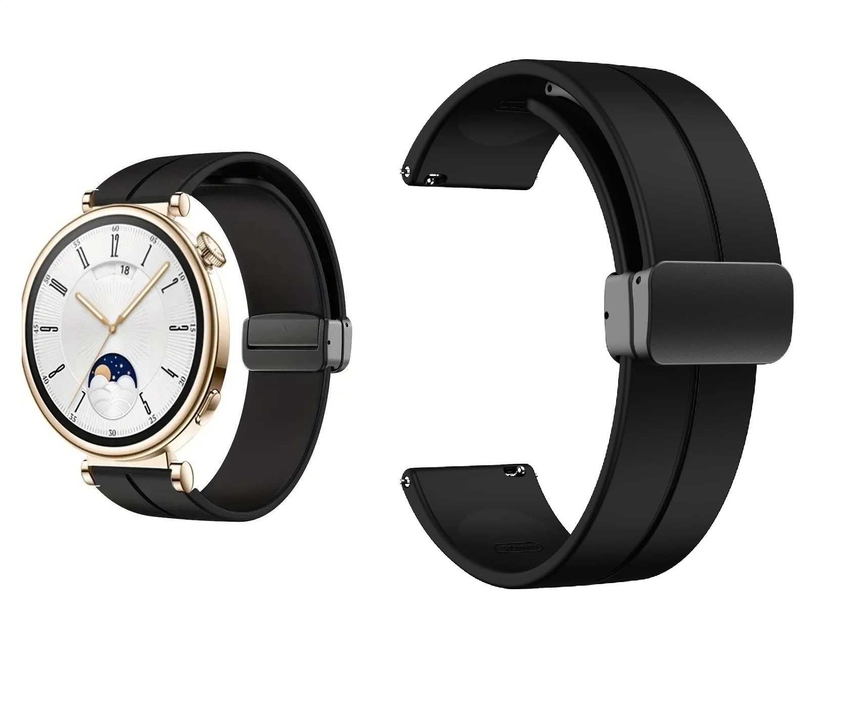 Силиконова каишка- магнитно закопчаване за Huawei Watch GT4 -  18 mm
