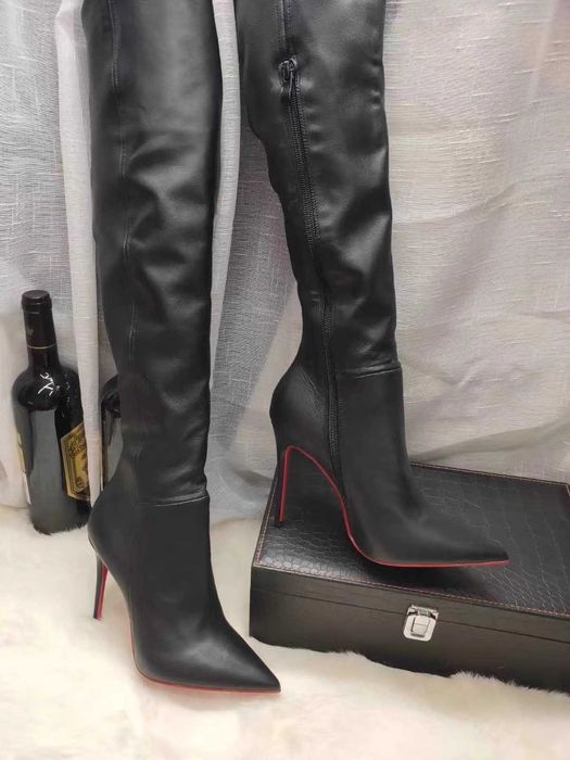 Cizme din piele Louboutin 120mm-100mm