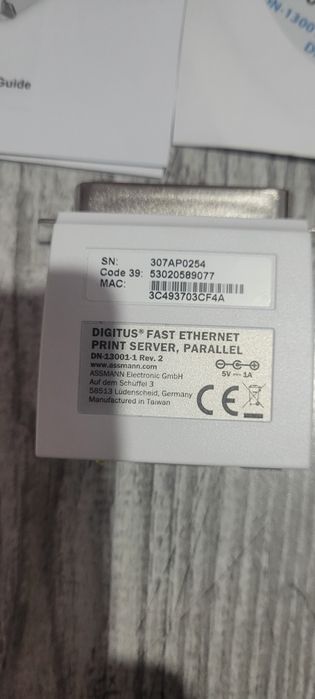 Print server paralel imprimanta digitus dn-13001